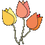 チューリップのイラスト